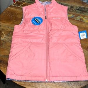 NWT Columbia Youth Girls Reversible Vest